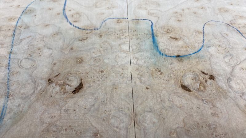 Top Maple Burl, 2-pcs. 6mm Unique Piece #005